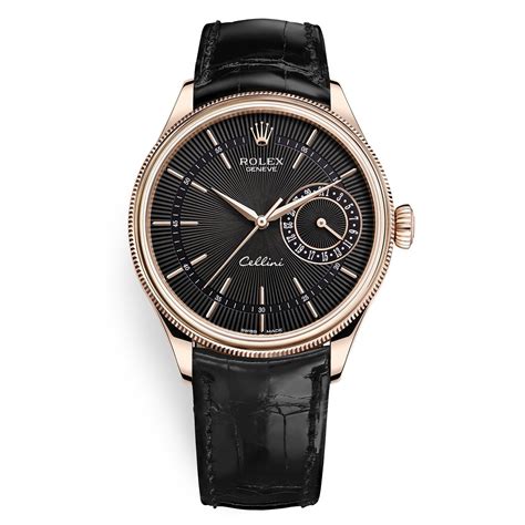 rolex cellini black leather strap|Rolex cellini best buy.